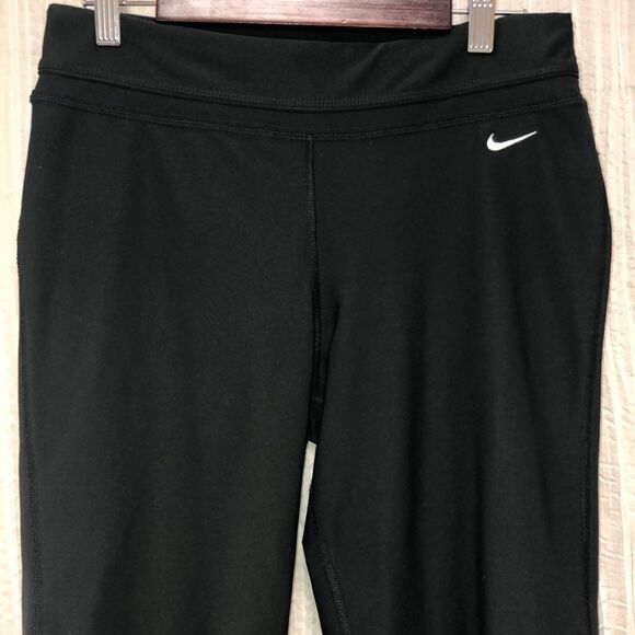 Nike S Black Workout Athletic Crop Pants - Picture 1 of 5